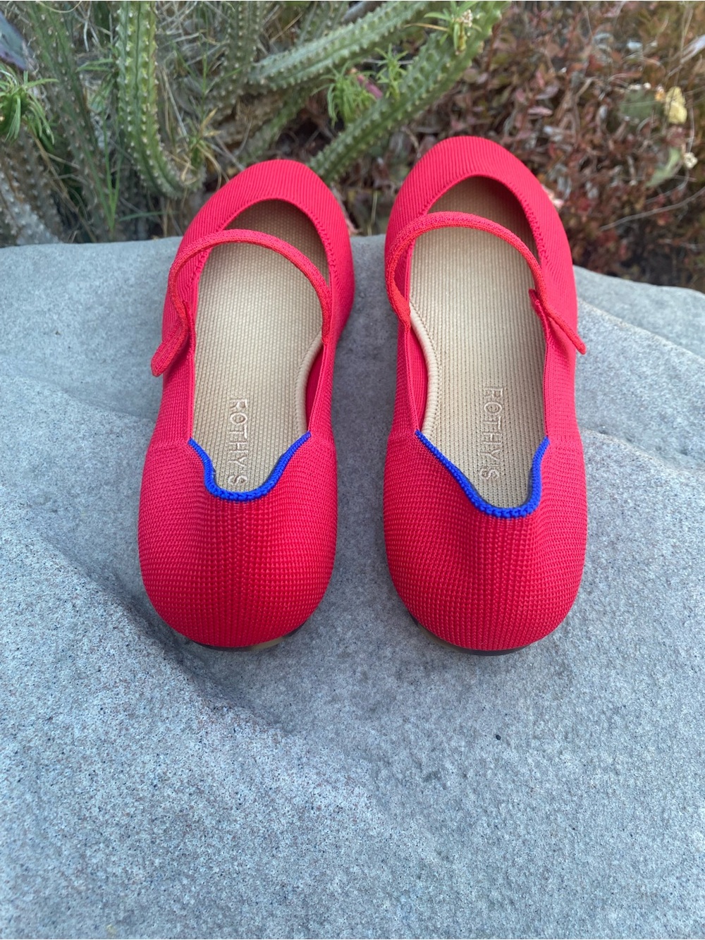 Rothy's The Max Square Mary Jane In Lollipop Red - Picture 9 of 16